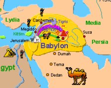 Jerusalem to Babylon Map